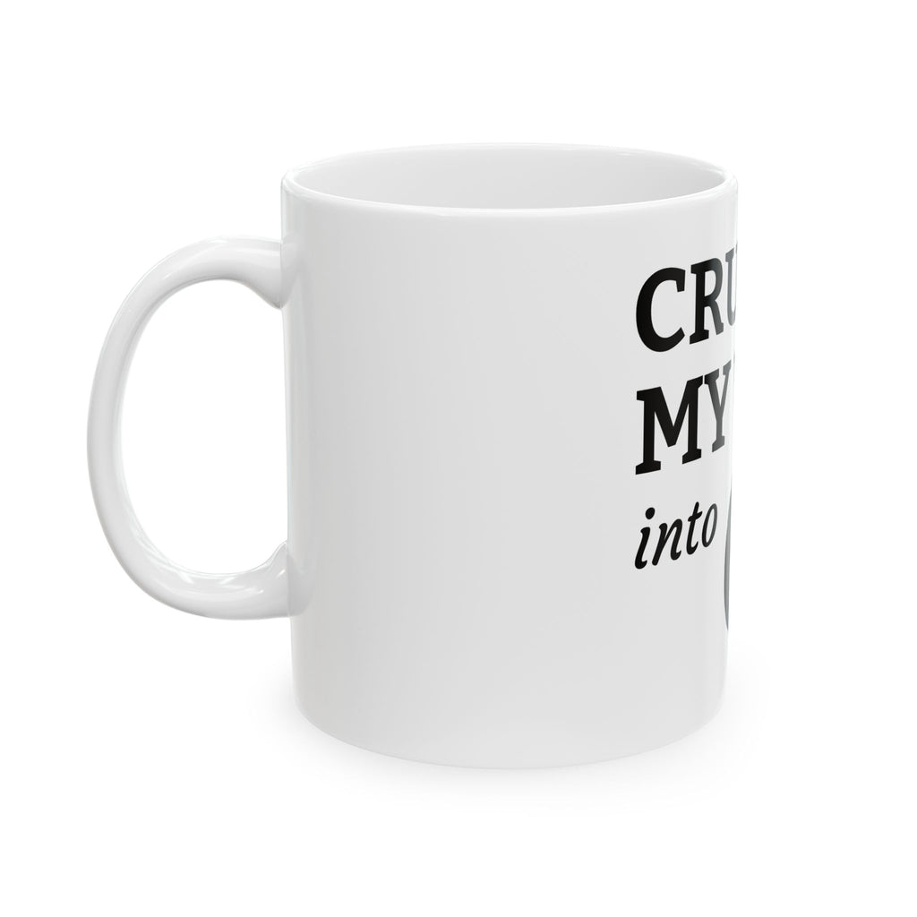 Olive Heart Ceramic Mug — Minimalist 11oz & 15oz Coffee Cup