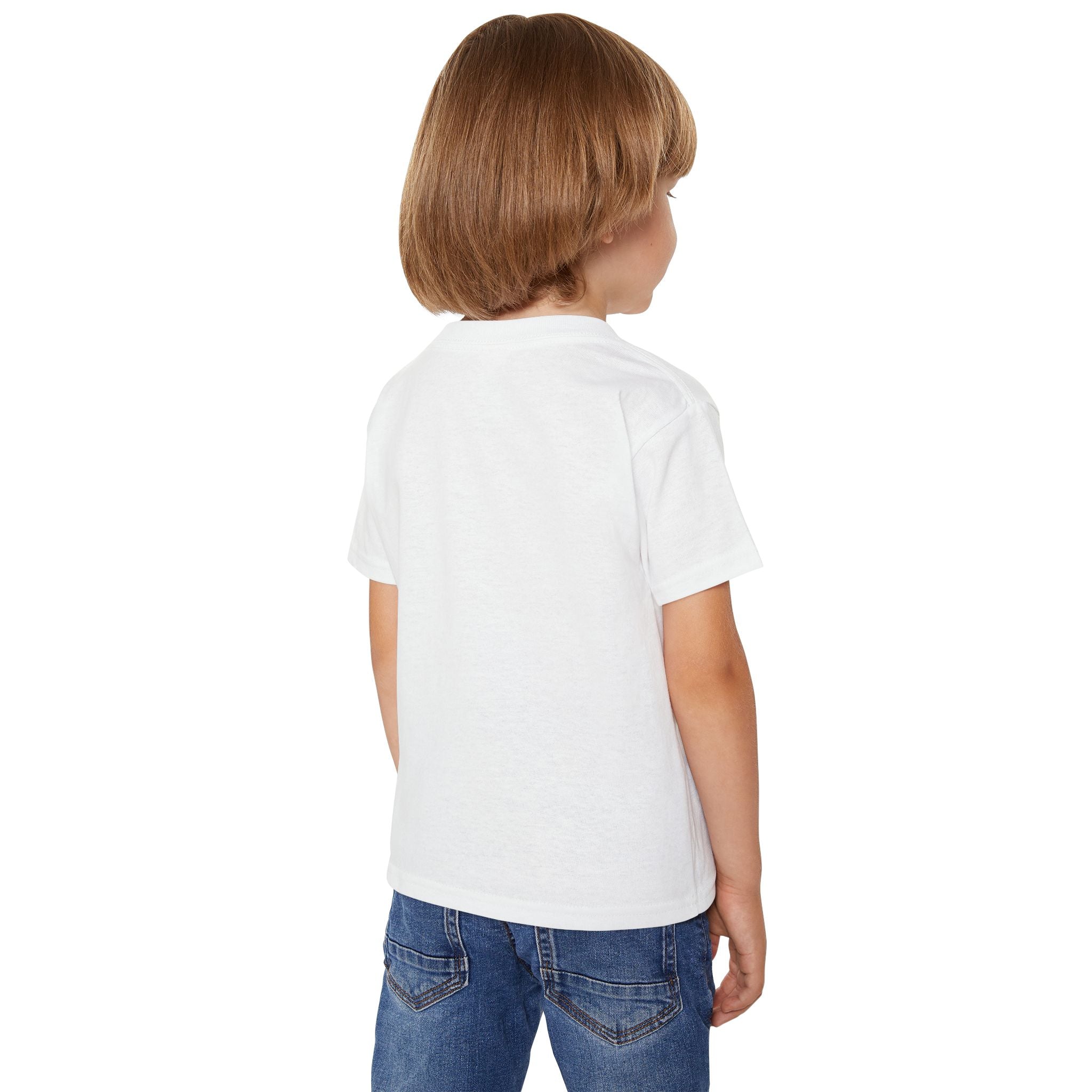 Toddler T-Shirt — Patriotic Dinosaur 4th of July Tee with Flags, Fireworks & Balloons