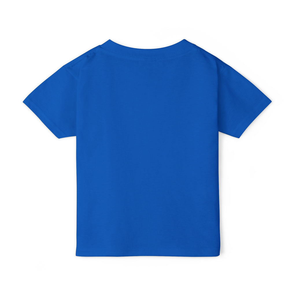 Toddler T-Shirt — Patriotic Dinosaur 4th of July Tee with Flags, Fireworks & Balloons