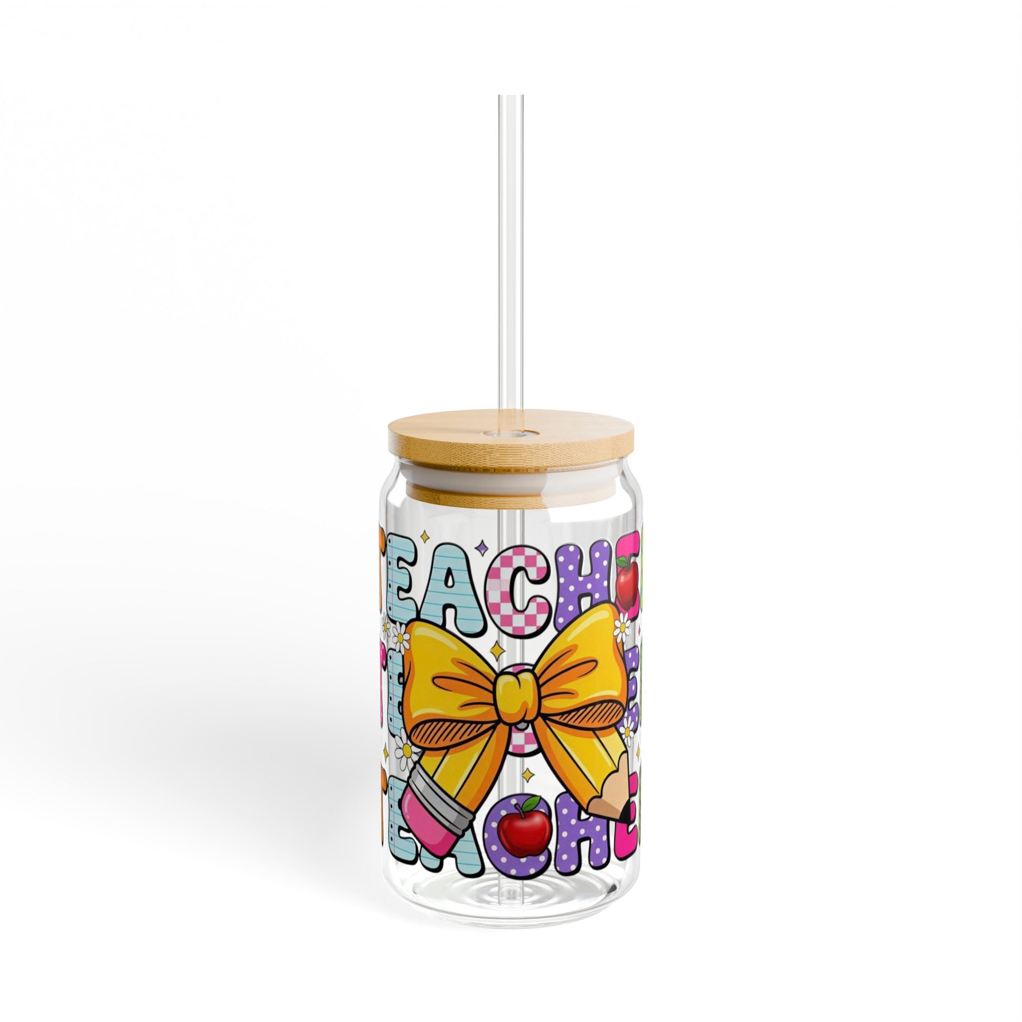 Teacher Sipper Glass, 16oz